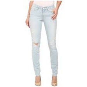 Paige Verdugo  Skinny Jeans/Distressed EUC size 27 Light Wash